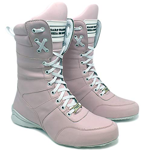 Bota Fitness Feminina Treino Crossfit Academia Cor:Rosa;Tamanho:39