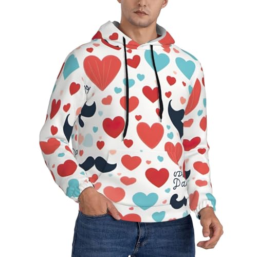 Sweat à capuche homme Love Dad noir XXL : exprimez votre affection au quotidien
