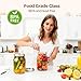 ComSaf Wide Mouth Mason Jars 32 oz with Lids 2 Pcs, Quart Mason Jars with Seal Band, Large Glass Jars, Large Canning Containers for Pickles, Jams, Sauces, Salsa, Sourdough, Salad, Suntea, Food Storage