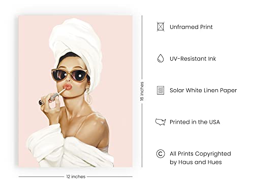HAUS AND HUES Audrey Hepburn Wall Art Audrey Hepburn Poster Hollywood Wall Art and Decor, Fashion Wall Decor, Vintage Posters (12" x 16" Unframed) by HAUS AND HUES - Image 2