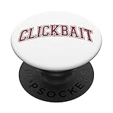 White Clickbait Viral PopSockets Grip and Stand for Phones and Tablets