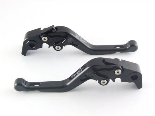 Strada 7 Racing Short Adjustable Levers Pair Black for Honda CBR650F/CB650F