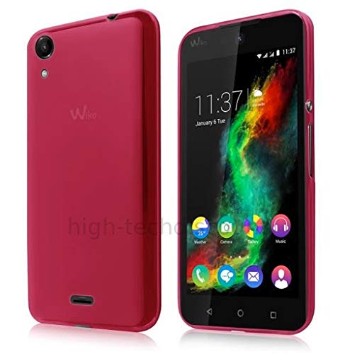 htdmobiles Housse Etui Coque Pochette Silicone Gel Fine pour Wiko Rainbow Lite 4G + Film ecran - Rose