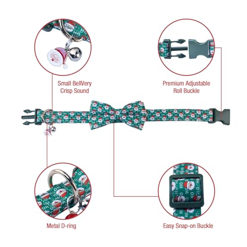 NISIYE-Dog-Bowtie-Collars-Cute-Soft-Velvet-Dog-Collar-with-Bow-Tie-Safety-Metal-Buckle-Adjustable-Collars-for-Boy-and-Girl-Dogs-Pets
