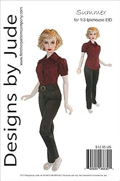 Designs by Jude Summer Printed Sewing Pattern for 1/3 Iplehouse EID BJD Dolls