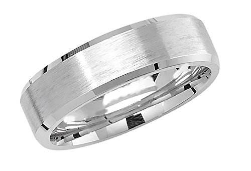 Bague de Mariage Ruben 6mm Argent Fin Anneau Confortable au Quotidien
