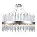 Elegant Lighting 3000D32C Dallas - Eighteen Light Adjustable Chandelier, Chrome Finish with Royal Cut Crystal