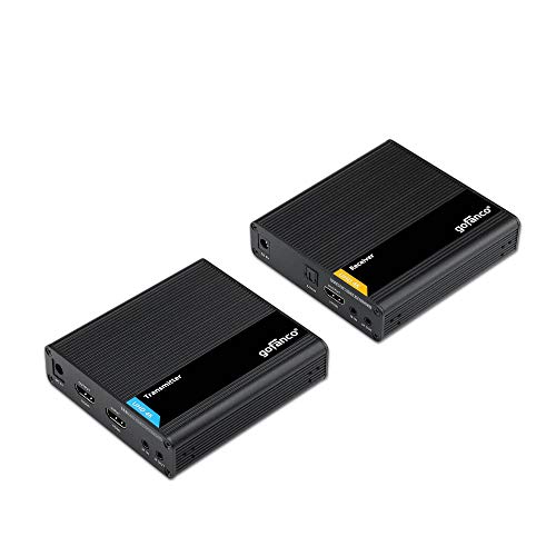 gofanco 4K HDMI 2.0 Extender Balun Over CAT6/7 Ethernet Cable (HD20Ext-Aud)