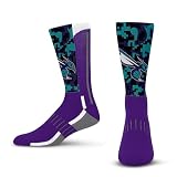 For Bare Feet NBA CHARLOTTE HORNETS Digi Mashup Crew Sock Youth