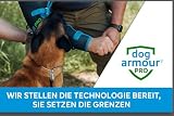 dog armour PRO Schutzweste für Hunde – Schützendes Hundegeschirr gegen Greifvogel- und Tierangriffe – Verstellbar, Würgefrei, Wasserdicht, Reflektierend (S, Gelb)