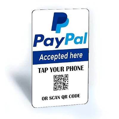Tap and Share Contactless Sharing Smart NFC PayPal Payment Card  QR Code