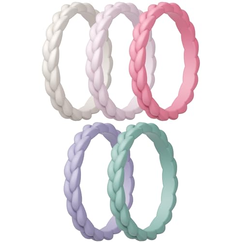 ThunderFit �V���R�������O �����w�� �ޏ��p�A�҂ݍ��ݍ���w�ցA2.7mm�A1.8mm�A�ʋC���̂���S��������o���h�A�o���G�e�B�}���`�p�b�N 4/5/7/8/10, 9.5 - 10 (19.80 mm), �V���R�[��, ��΂Ȃ�