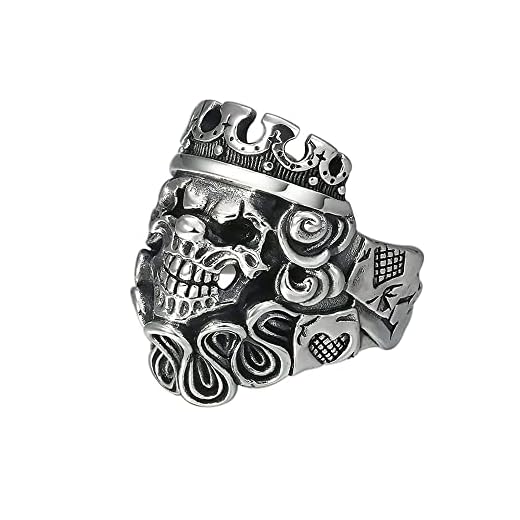 Ring Sterling Silver Open Finger 925 Sterling Silver Smycken Ring Thailand Silver Skull Clown Fashion Men's Ring Gift Lover