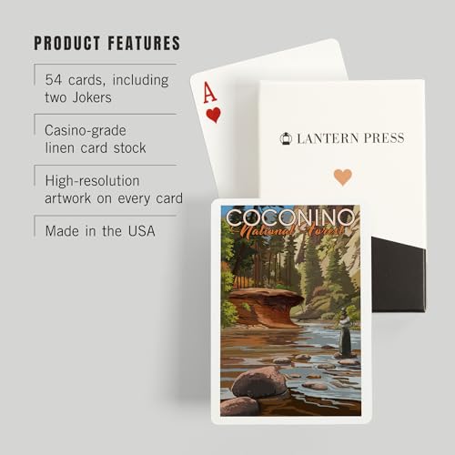 Baraja de Cartas Lantern Press Coconino Poker 52 Pzs miniatura 3