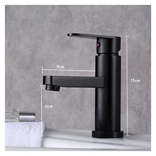 Robinet de Bassin de Salle de Bain Mélangeur Eau Chaude Aluminium LWX