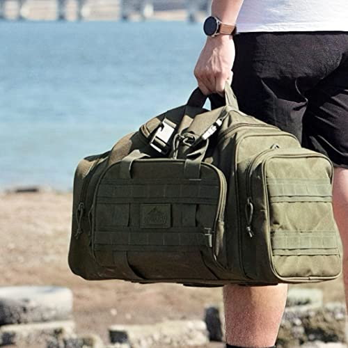 Aprilbay Ab Tactical Series Duffle Bag Gym Travel Hiking & Trekking Sports Bag Hunting & Fishing Bag 43L Super Quality & Durable (Dark Green) #TOP1