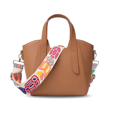 Image of Embroidery Flower Purse Strap Replacement Adjustable 2in Wide Crossbody Shoulder Strap for Handbags Women Crochet Bag Strap