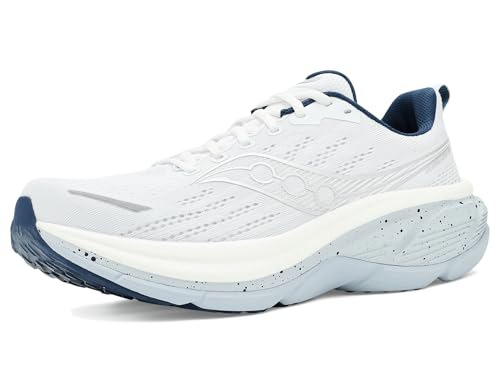 Saucony �����Y �n���P�[�� 25, �z���C�g/�l�C�r�[, 7.5