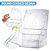 Nellvita 2 Pcs Acrylic Brochure Holder 8.5x11 Inch, 4 Tier Clear Pamphlet Holder, With Removable Divider for 4 x9 Inch Flyer Holder, Wall Mount or Desktop Use (With Business Card Holder)