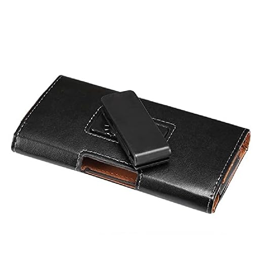 DFV mobile - Executive Holster Leather Case Belt Clip Rotary 360 Magnetic Closure for Huawei Mate 9 Porsche Design (2016) - Black