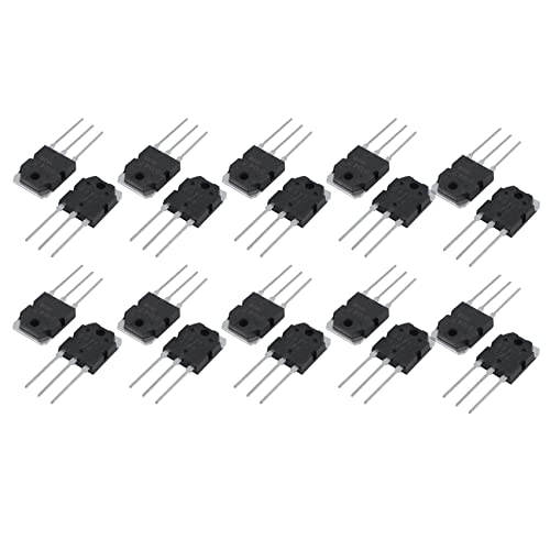 Giwnhvx 20 transistores de silicio - D 1047 + B 817, 200 V, 12 A