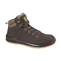 Grafters M513N Unisex Nubuck Steel Toe Boots Honey