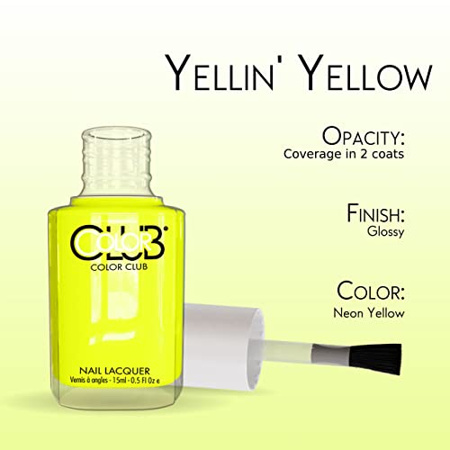 Color Club So Lit Collection Neon Nail Lacquer - Long-Lasting Polish #TOP5