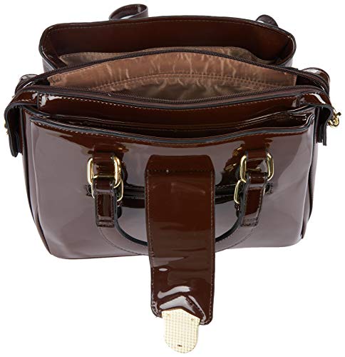 Bolsa Transversal ou de Mão, Santino, Café, Feminina