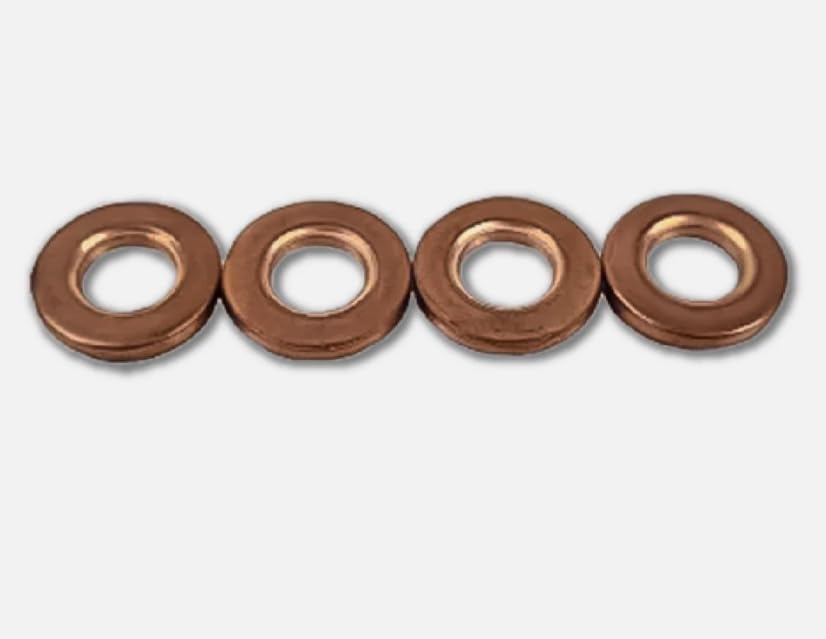 4PCS for Hyundai H1 Starex TQ 2011-2020 Fuel Injector Copper Base Washers Seal 33813-4A100