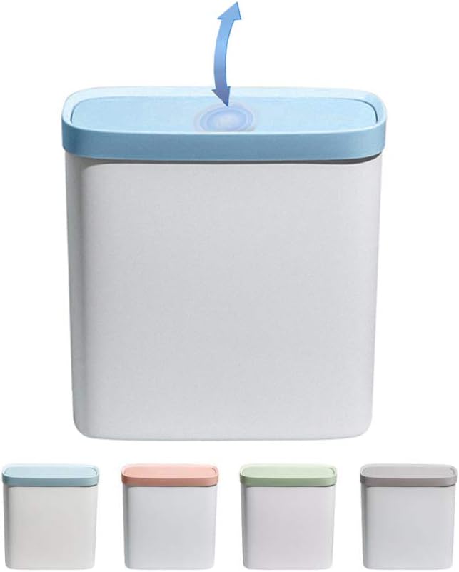 ゴミ箱 蓋付き ごみ箱 スリムゴミ箱 ふた付き 大容量 限定特価 押し弾ける ふたつきゴミ箱 省スペース 雑貨 キッチン リビングルーム おしゃれ 便利グッズ 密閉 ごみばこ 防臭 コンパクト ブルー トイレ