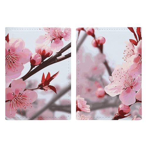 Protège-passeport de voyage en cuir Plum Blossom, le cadeau idéal