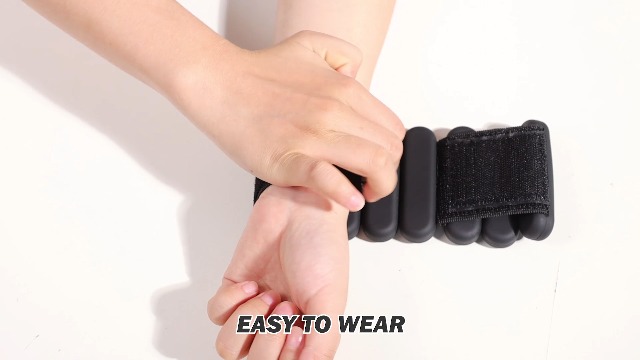 Pesi Da Polso E Caviglia Regolabili - Set 2 Pezzi Da 0.5kg L'uno - Per Allenamento E Fitness - Foto 5