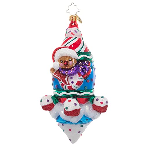 Christopher Radko Hand-Crafted European Glass Christmas Tree Decoration Candy & Sweets Ornament, Taste of Space