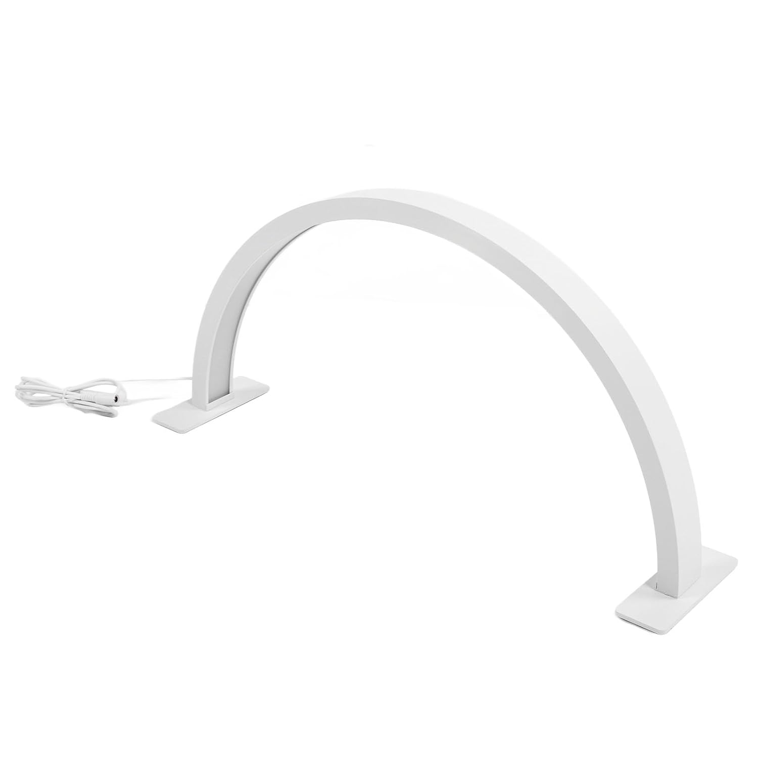 25W -Shaped LED Beauty Desk Lamp, 3000K-6500K Adjustable Brightness, Unique Design, Essential Tool for Eyelash Extensions, Eyebrow ing, and Nail Art (White)