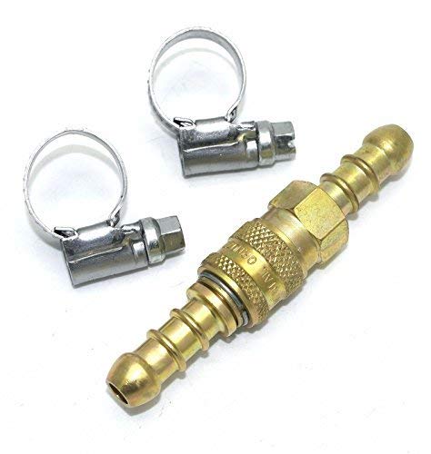 Continental - continental/1stserie Inline Quick Release Fitting Coupling for 8mm propane/butane gas + 2 Clips