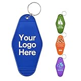 GROZON 100PCS Custom Bulk Keychain Personalized Motel Keychains Hotel Key Chain Vintage Key Chains L
