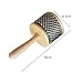 TTETTZ Wooden Cabasa Hand Shaker Fun Percussion Instrument Cabasa Instrument W/Metal Bead, Dia 8.5cm