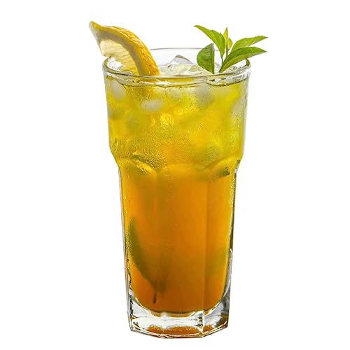 Image of criterion (Pack of 6 350 ML Water Glass Tumbler Highball Glasses Clear Iced Tea and Glasses for Drinking Cocktail, Juice, Milkshake (6)