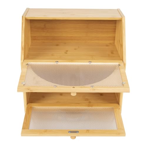 Bread Bin 2-Layer Box, Bread Storage Containers for Kitchen Counter - Image 8