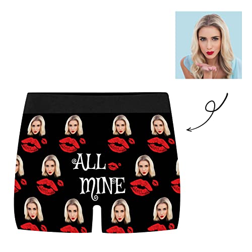 Personalized Men's Boxer Briefs With Face,Custom Wife Girlfriend Face Gift Anniversary Valentine's Day Gifts For Him4