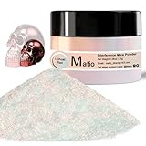 Matio Interference Mica Powder, 1.06oz/ 30g Ghost Red Chrome Powder, Pearlescent Effect Color Shift Pigment for Epoxy Resin, Makeup Shimmer, Nail Polish,Soap Dye,Candle Making,Paint