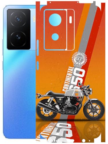 Image of AtOdds - Full Body Back Screen Guard Protector Film - Lamination Wrap Skin Sticker Compatible with IQOO Z7 (5G) | Scratchproof Matte Finish (Bullet)