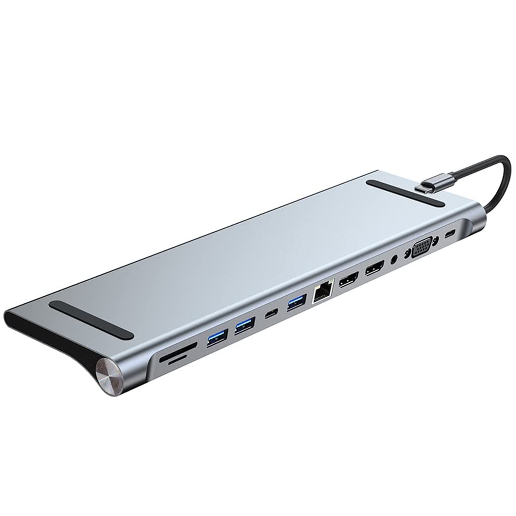 USB HUB 3 0 Type C 4K HDMI Compatible TV Monitor Video Converter RJ45 Ethernet SD TF Card
