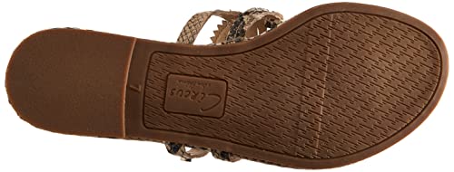 Circus Ny Womens Canyon Black White Snake Print Thongs 7.5 M #TOP3