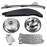 24321-2E000 Engine Timing Chain Kit with Intake and Exhaust VVT Gear Sprocket Compatible with Kia Soul 2012-2014 2.0L L4 Compatible with Hyundai Elantra 2011-2014 1.8L L4 with Guide Tensioner ﻿