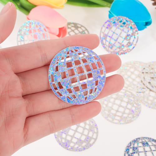 ZEYIYER 100 PCS Disco Ball Confetti, Glitter Small Disco Ball Table Decor, 70\'s 80\'s Disco Ball Centerpieces for Party Table Birthday Party Ornament