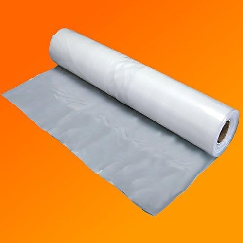 2M X 20M Extra Thick Clear Heavy Duty Polythene Sheeting 250Mu / 1000G