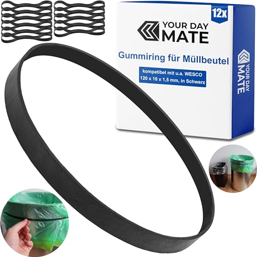 Ersatz Gummiring für Müllbeutel, 12 Stück, kompatibel mit...
