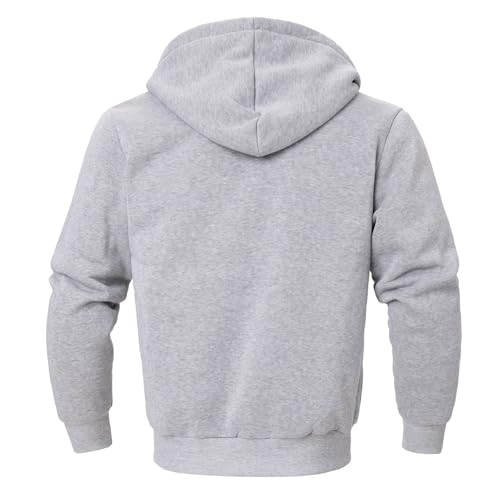Image of Yasumond Hoodies for Men Zipper Fleece Sweatshirt Heavy Sherpa Lined Hooded Warm Winter Coats Big Tall