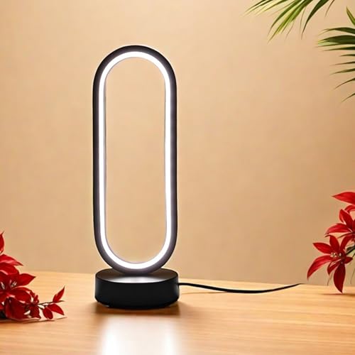 Living Room Table Lamps - Soft Bedside Lamp, Adjustable and Dimmable LED Light for Eye Care | Modern Decorative Bedside Lamp for Dormitory, Patio, Reading, Shelving